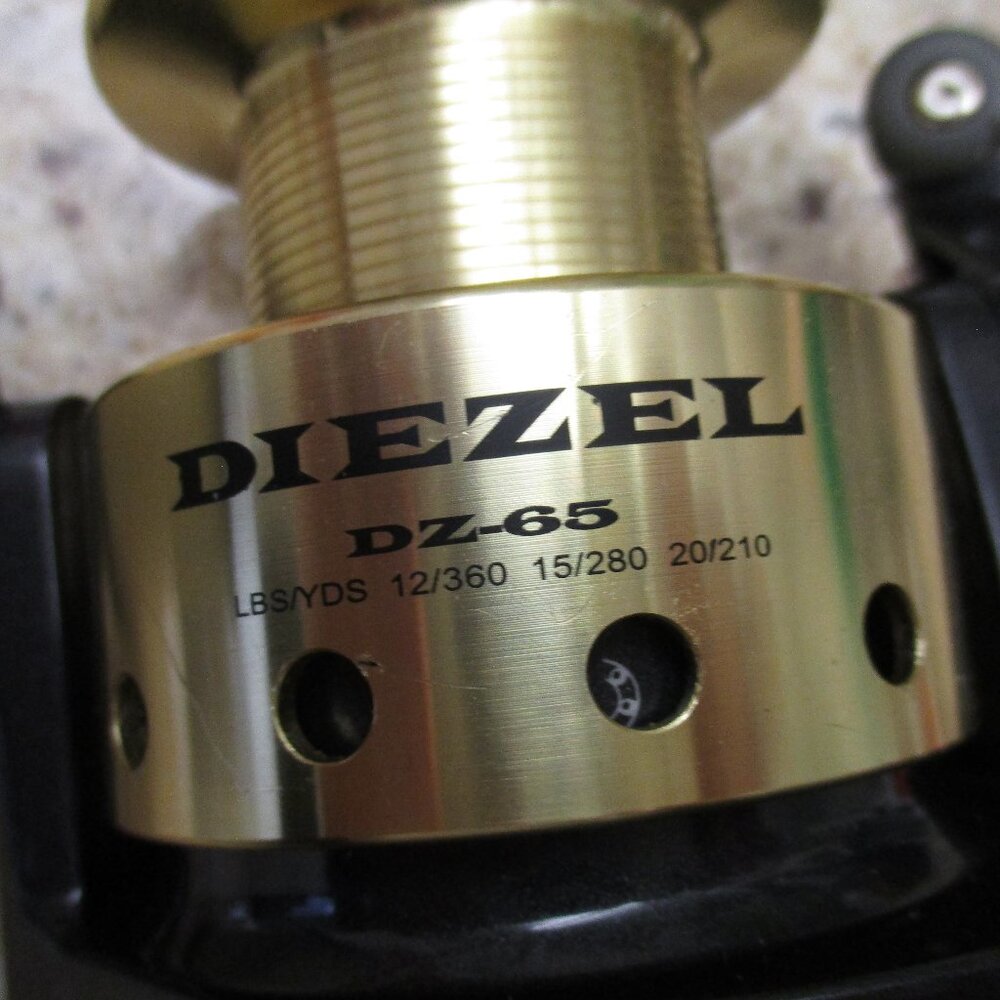 Okuma Diezel DZ-65 NEW Fishing Reel Plus Spool of 760 yds. of 15lb. Premium Line